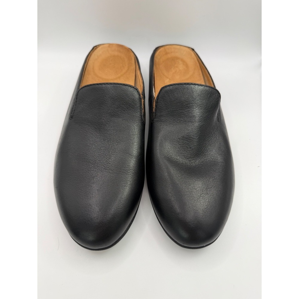 Dansko Lexie Flat Loafer Mule Womens Sz 40 , US 8.5 Shoes Black Leather Slip On - Picture 2 of 7